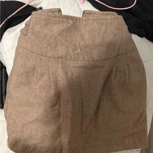 Wool-Blend High-Waist Pencil Skirt